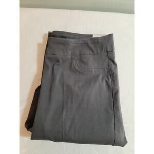 Slim-sation NWT Dress Pants Womens 12 32 X 30 Gray Stretch Pull On Tummy Control